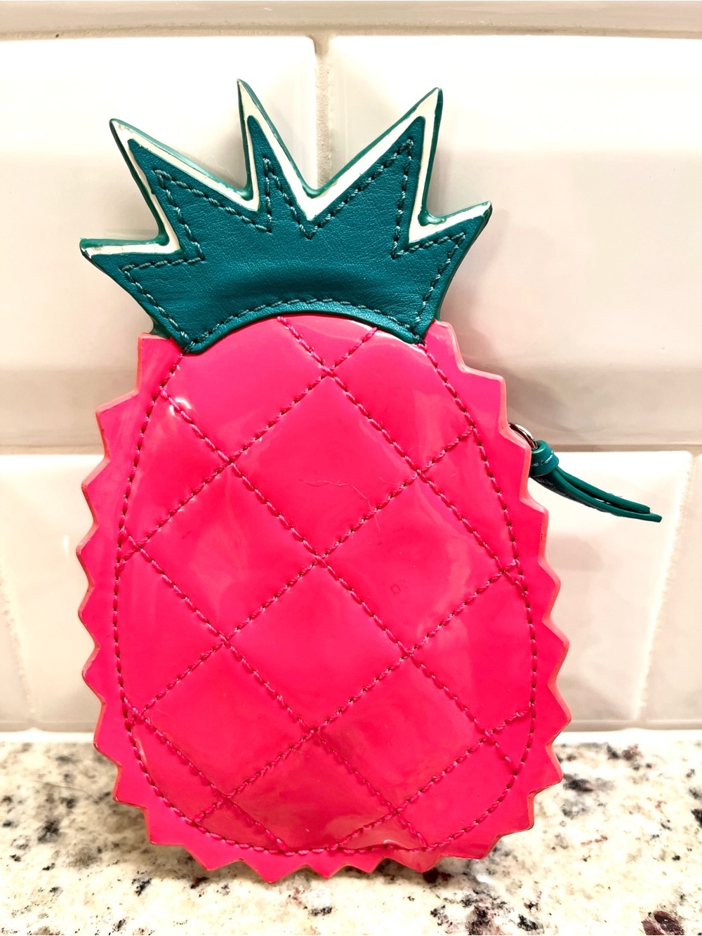 Coach Fruitcore Patent Leather Pineapple Coin Purse EUC